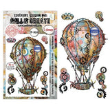 Aall and Create Gearlight Core A6 Stamp Sets Sky Mechanism by Autour De Mwa & Co (AALL-TP-1454)