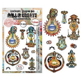 Aall and Create Gearlight Core A6 Stamp Sets Coglight Relics by Autour De Mwa & Co (AALL-TP-1458)
