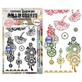 Aall and Create Cercle De Couleurs A6 Stamp Sets Frise Pendentifs by Azoline (AALL-TP-1461)