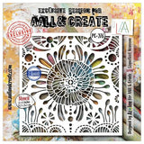 Aall and Create Dentelle Florale 6x6 Inch Stencil Coquelicot Nouveau by Azoline (AALL-PC-276)