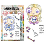 Aall and Create Creative Types A7 Stamp Sets The Stitcher by Janet Klein (AALL-TP-1501)