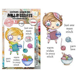 Aall and Create Creative Types A7 Stamp Sets Yarn Love by Janet Klein (AALL-TP-1502)