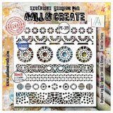 Aall and Create Dentelle Florale 6x6 Inch Stencil Tout En Frises by Azoline (AALL-PC-279)