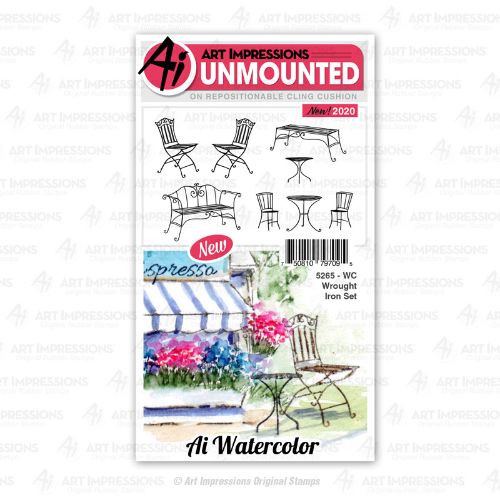 Art Impressions - WC Wrought Iron Set