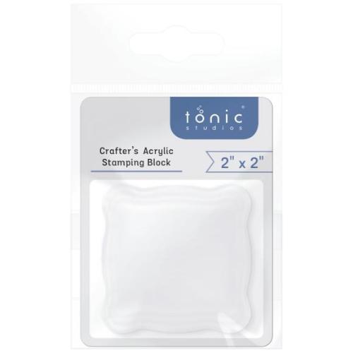 Tonic Studios - Crafters Acrylic Stamping Block - 2x2 Inch (5311e)