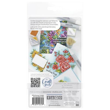 Tonic Studios - Crafters Acrylic Stamping Block - 4x6 Inch (5313e)