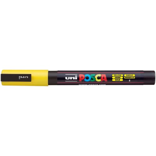 POSCA 3M Fine Bullet Tip Pen-Yellow