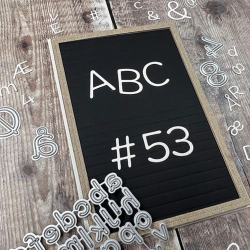 Simple and Basic Funky Alphabet Large Letters Cutting Dies