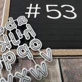 Simple and Basic Funky Alphabet Numbers & Signs Cutting Dies