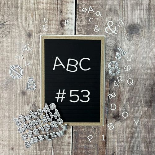 Simple and Basic Funky Alphabet Mini Cutting Dies