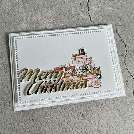 Simple and Basic Merry Christmas Cutting Dies