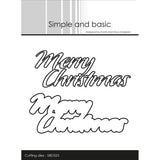 Simple and Basic Merry Christmas Cutting Dies