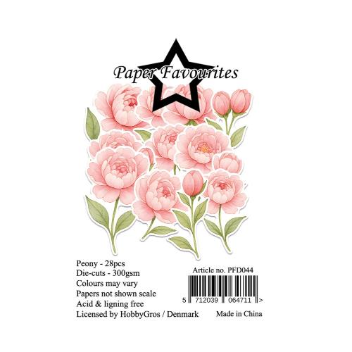 Paper Favourites Die-Cuts A7 Peony (28pcs) (PFD044)