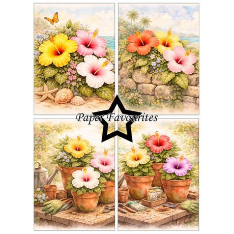 Paper Favourites Hibiscus A6 Paper Pad (PFA613)