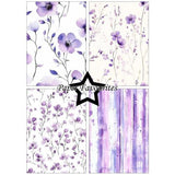 Paper Favourites Purple Floral A5 Paper Pack (PFA227)