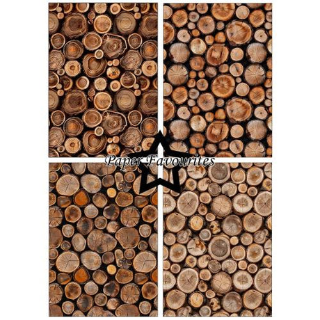 Paper Favourites Wood Slices A5 Paper Pack (PFA228)