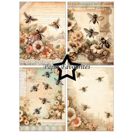 Paper Favourites Bumble Blooms A6 Paper Pack (PFA625)