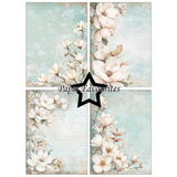 Paper Favourites Dusty Blue Magnolia A6 Paper Pack (PFA626)
