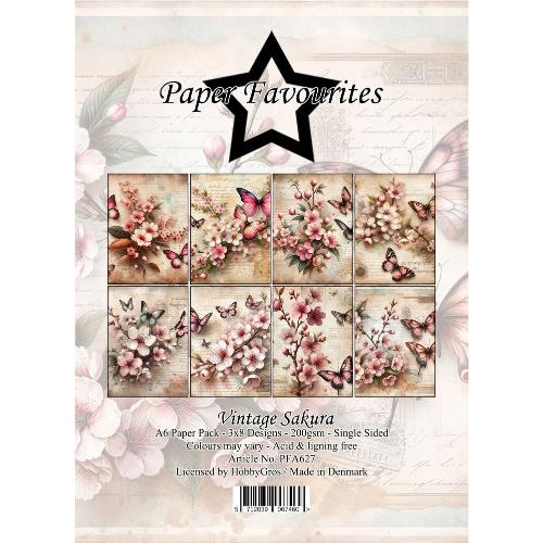 Paper Favourites Vintage Sakura A6 Paper Pack (PFA627)