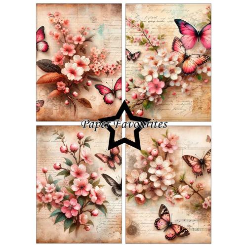 Paper Favourites Vintage Sakura A6 Paper Pack (PFA627)