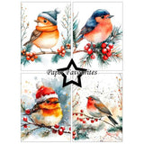 Paper Favourites Christmas Birds A6 Paper Pack (PFA629)