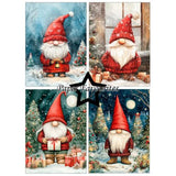 Paper Favourites Christmas Gnomes #2 A6 Paper Pack (PFA630)