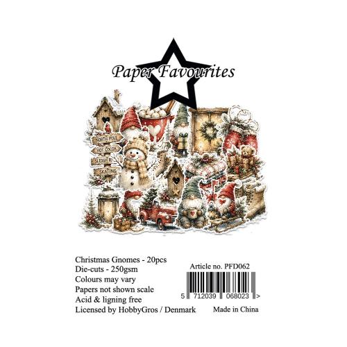Paper Favourites Die-Cuts A7 Christmas Gnomes (20pcs) (PFD062)
