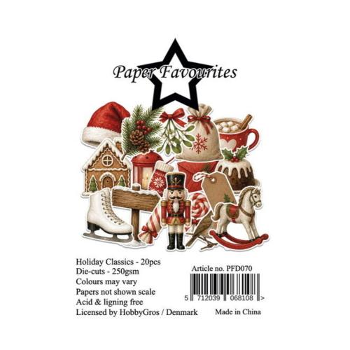 Paper Favourites Die-Cuts A7 Holiday Classics (20pcs) (PFD070)