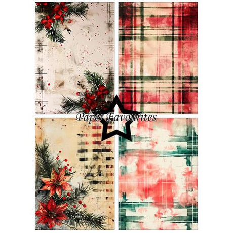 Paper Favourites Distressed Christmas A5 Paper Pack (PFA234)