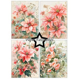 Paper Favourites Christmas Flowers A6 Paper Pack (PFA633)