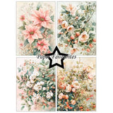 Paper Favourites Christmas Flowers A6 Paper Pack (PFA633)