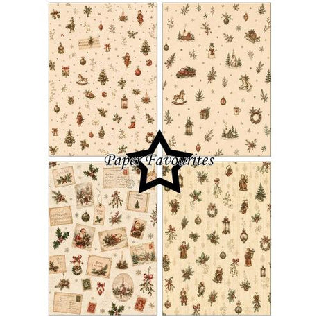 Paper Favourites Retro Christmas A5 Paper Pack (PFA237)