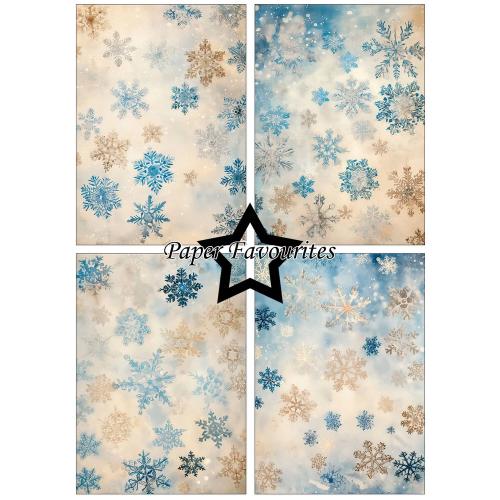 Paper Favourites Vintage Snowflakes A5 Paper Pack (PFA238)