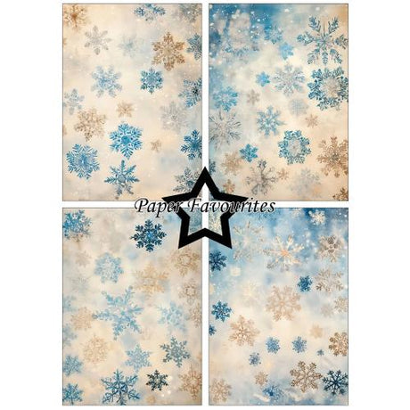 Paper Favourites Vintage Snowflakes A5 Paper Pack (PFA238)