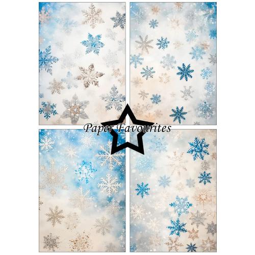 Paper Favourites Vintage Snowflakes A5 Paper Pack (PFA238)