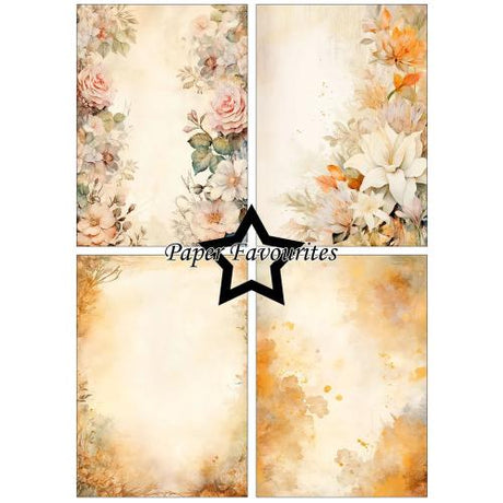 Paper Favourites Winter Florals A5 Paper Pack (PFA239)