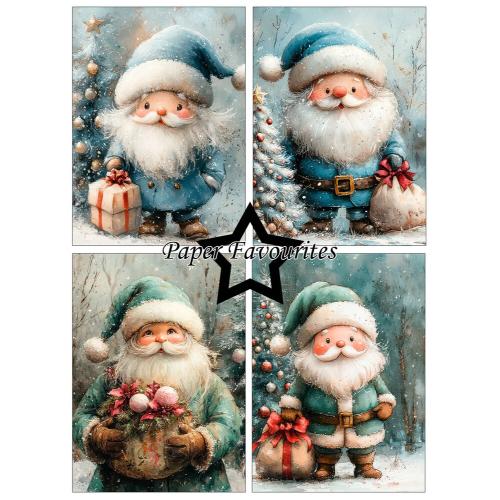 Paper Favourites Cute Santa A6 Paper Pack (PFA642)
