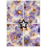 Paper Favourites Alcohol Ink Flowers A6 Paper Pack (PFA638)