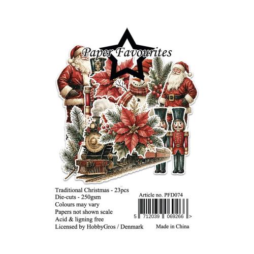 Paper Favourites Die-Cuts A7 Traditional Christmas (23pcs) (PFD074)