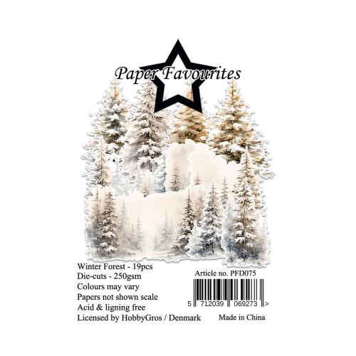 Paper Favourites Die-Cuts A7 Winter Forest (19pcs) (PFD075)