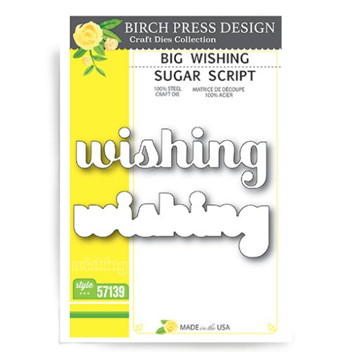 Birch Press - Big Wishing Sugar Script Craft Die