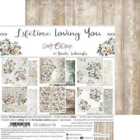 Craft O'Clock Lifetime Loving You 6x6 Inch Paper Set (CC-C82-LLY-10)
