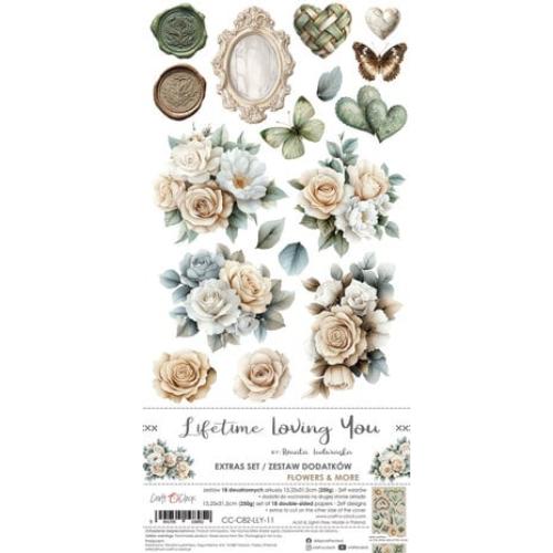 Craft O'Clock Lifetime Loving You Extras Set Flowers & More (CC-C82-LLY-11) - Postage as per Actual