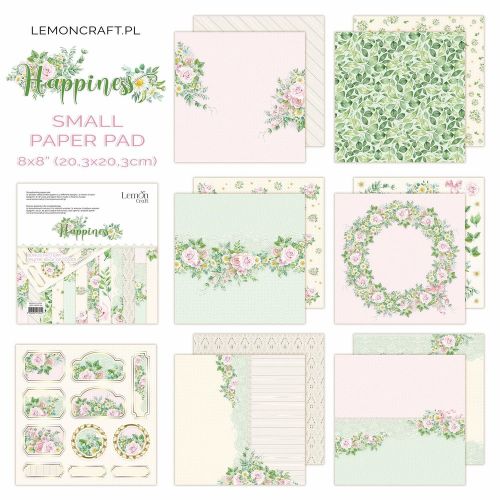 LemonCraft Happiness 8x8 Inch Paper Pad