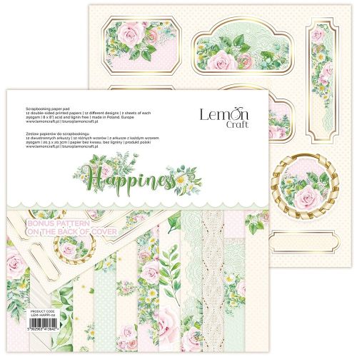 LemonCraft Happiness 8x8 Inch Paper Pad