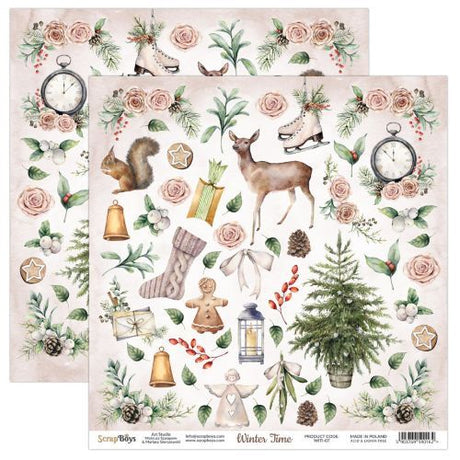 ScrapBoys Winter Time 12x12 Inch Paper Pack - Postage as per Actual