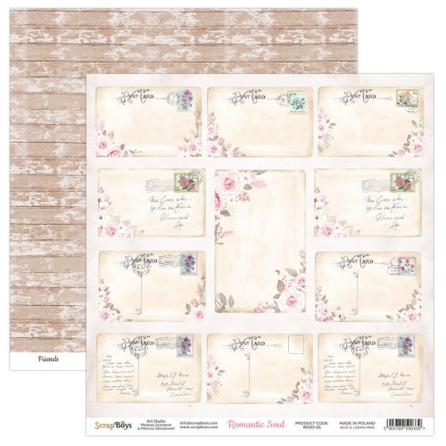 ScrapBoys Romantic Soul 12x12 Inch Paper Pack - Postage as per Actual