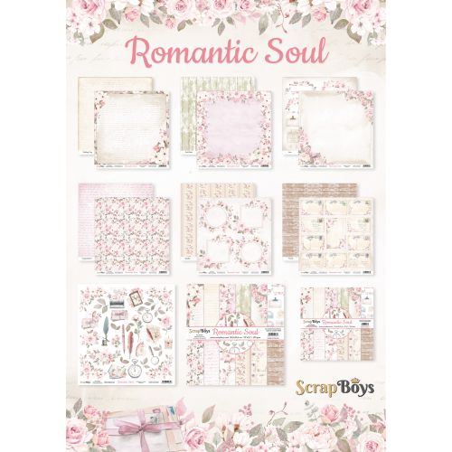 ScrapBoys Romantic Soul 12x12 Inch Paper Pack - Postage as per Actual