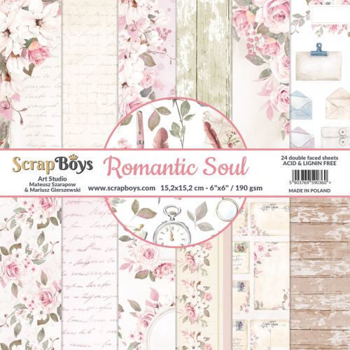 ScrapBoys Romantic Soul 6x6 Inch Paper Pad