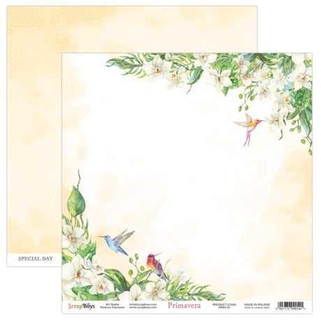 ScrapBoys Primavera 8x8 Inch Paper Pad